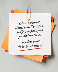 Asiakassuhde, joka on kestänyt 50 vuotta – ja yhdeksän Toyotaa