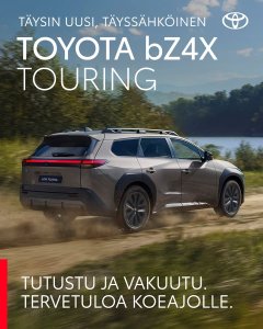 Kovasti odotettu Toyota bZ4X Touring, eli tuttavallisemmin uusi sähköfarkkumme, on nyt koeajettavissa meillä!