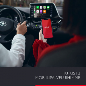 Lataa MyT-mobiilisovellus ja hyödynnä Toyotaasi liittyviä Connected-palveluita, jotka yhdistävät sinut autoosi. Voit esimerkiksi...
