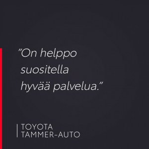 Kysyimme: Suosittelisitko Tammer-Autoa?
Asiakkaamme vastasi: