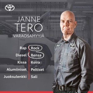 Varaosamyyjämme Janne on puurtanut Tammer-Auton riveissä jo 15 vuotta – asiantuntemusta siis löytyy. Musiikikseen Janne valitsee...