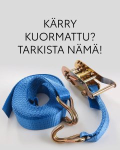Kuljetatko piharoskat, remppajätteet tai syysloman tarvikkeet peräkärryllä?